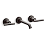 Kohler Purist 1.2 GPM Wall Mounted Widespread Bathroom Faucet Brushed Graphite