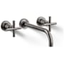 Kohler Purist 1.2 GPM Wall Mounted Widespread Bathroom Faucet Vibrant Titanium