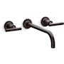Kohler Purist 1.2 GPM Wall Mounted Widespread Bathroom Faucet Brushed Graphite