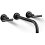 Kohler Purist 1.2 GPM Wall Mounted Widespread Bathroom Faucet Matte Black