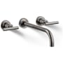 Kohler Purist 1.2 GPM Wall Mounted Widespread Bathroom Faucet Vibrant Titanium