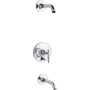 Kohler Purist Tub and Shower Trim Package with Rite-Temp Technology Polished Chrome