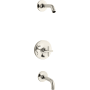Kohler Purist Tub and Shower Trim Package with Rite-Temp Technology Vibrant Polished Nickel