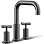 Kohler Purist Deck Mounted Roman Tub Filler with Dual Cross Handle Brushed Graphite