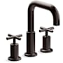 Kohler Purist Deck Mounted Roman Tub Filler with Dual Cross Handle Brushed Graphite