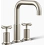 Kohler Purist Deck Mounted Roman Tub Filler with Dual Cross Handle Brushed Nickel