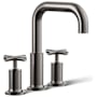 Kohler Purist Deck Mounted Roman Tub Filler with Dual Cross Handle Vibrant Titanium