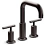 Kohler Purist Deck Mounted Roman Tub Filler with Dual Lever Handle Brushed Graphite