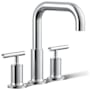 Kohler Purist Deck Mounted Roman Tub Filler with Dual Lever Handle Polished Chrome