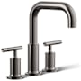 Kohler Purist Deck Mounted Roman Tub Filler with Dual Lever Handle Vibrant Titanium