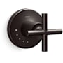 Kohler Purist Single Handle Volume Control Valve Trim - Less Valve Brushed Graphite