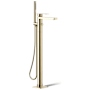 Kohler Parallel Floor Mounted Tub Filler - Includes Hand Shower Vibrant French Gold