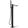 Kohler Parallel Floor Mounted Tub Filler - Includes Hand Shower Matte Black