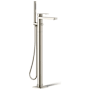 Kohler Parallel Floor Mounted Tub Filler - Includes Hand Shower Vibrant Brushed Nickel