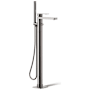 Kohler Parallel Floor Mounted Tub Filler - Includes Hand Shower Titanium