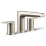 Kohler Hint Deck Mounted Roman Tub Filler Vibrant Brushed Nickel