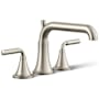 Kohler Tone Deck Mounted Roman Tub Filler with Built-In Diverter Vibrant Brushed Nickel