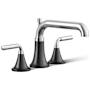 Kohler Tone Deck Mounted Roman Tub Filler with Built-In Diverter Polished Chrome With Matte Black