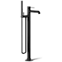 Kohler Occasion Floor-Mount Bath Filler Trim with Handshower Matte Black