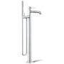 Kohler Occasion Floor-Mount Bath Filler Trim with Handshower Polished Chrome