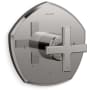 Kohler Occasion Thermostatic Valve Trim Only with Single Cross Handle - Less Rough In Vibrant Titanium