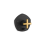 Kohler Occasion Pressure Balanced Valve Trim Only with Single Cross Handle and Integrated Diverter - Less Rough In Matte Black with Moderne Brass