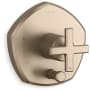 Kohler Occasion Pressure Balanced Valve Trim Only with Single Cross Handle and Integrated Diverter - Less Rough In Vibrant Brushed Bronze