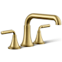 Kohler Tone Deck Mounted Roman Tub Filler Vibrant Brushed Moderne Brass
