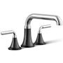 Kohler Tone Deck Mounted Roman Tub Filler Polished Chrome With Matte Black