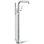 Kohler Tone Floor Mounted Tub Filler with Built-In Diverter - Includes Hand Shower Polished Chrome