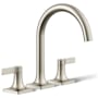 Kohler Venza Deck Mounted Roman Tub Filler Vibrant Brushed Nickel