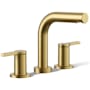 Kohler Elate Deck Mounted Tub Filler Vibrant Brushed Moderne Brass