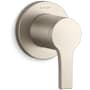 Kohler Elate Single Handle 3 Function Diverter Valve Trim - Less Valve Vibrant Brushed Nickel
