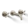 Kohler Castia by Studio McGee 1.2 GPM Wall Mounted Widespread Bathroom Faucet Vibrant Brushed Nickel