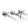 Kohler Castia by Studio McGee 1.2 GPM Wall Mounted Widespread Bathroom Faucet Polished Chrome