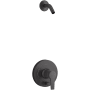 Kohler Pitch Rite-Temp Shower Trim Package with Integrated Diverter - Less Shower Head Matte Black