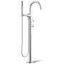 Kohler Components Floor Mounted Tub Filler with Built-In Diverter - Includes Hand Shower Polished Chrome
