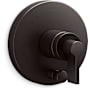 Kohler Components Two Function Pressure Balanced Valve Trim Only with Single Lever Handle and Integrated Diverter - Less Rough In Brushed Graphite