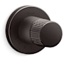 Kohler Components Single Function Volume Control Valve Trim Only with Single Knob Handle- Less Rough In Brushed Graphite