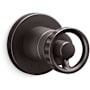 Kohler Components Single Function Volume Control Valve Trim Only with Single Knob Handle- Less Rough In Brushed Graphite