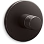 Kohler Components Single Function Thermostatic Valve Trim Only with Single Knob Handle - Less Rough In Brushed Graphite