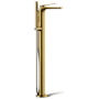 Kohler Avid Floor Mounted Tub Filler with Built-In Diverter -Includes 1.75 GPM Multi Function Hand Shower Vibrant Brushed Moderne Brass
