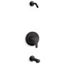 Kohler Elate Tub and Shower Trim Package - Less Shower Head Matte Black