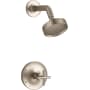 Kohler Purist Shower Only Trim Package with 1.75 GPM Single Function Shower Head with MasterClean and Rite-Temp Technologies Vibrant Brushed Bronze