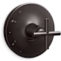Kohler Purist Pressure Balanced Valve Trim Only with Single Cross Handle - Less Rough In Brushed Graphite
