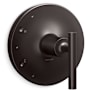 Kohler Purist Pressure Balanced Valve Trim Only with Single Lever Handle - Less Rough In Brushed Graphite