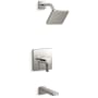 Kohler Parallel Tub and Shower Trim Package with 1.75 GPM Single Function Shower Head Vibrant Polished Nickel