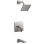 Kohler Parallel Tub and Shower Trim Package with 1.75 GPM Single Function Shower Head Vibrant Titanium