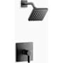 Kohler Parallel Shower Only Trim Package with 2.5 GPM Single Function Shower Head Vibrant Brushed Graphite