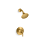 Kohler Tone Shower Only Trim Package with 2.5 GPM Single Function Shower Head Vibrant Brushed Moderne Brass